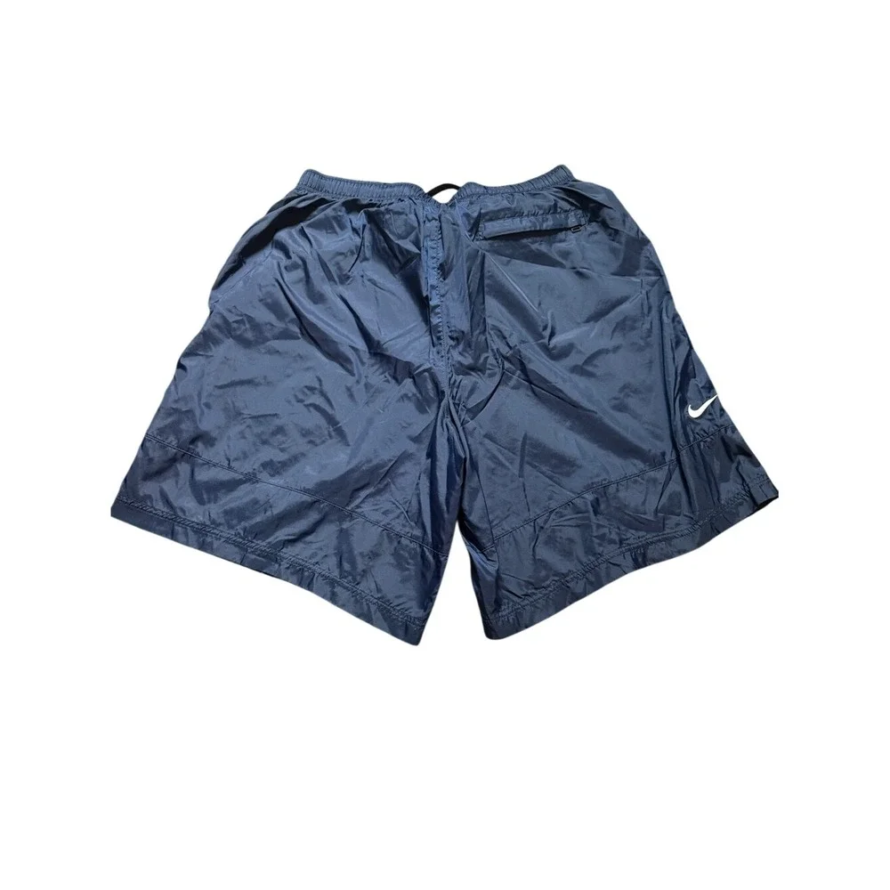 Nike Vintage 90s‎ Grey Tag Navy Blue Swim Trunks XL